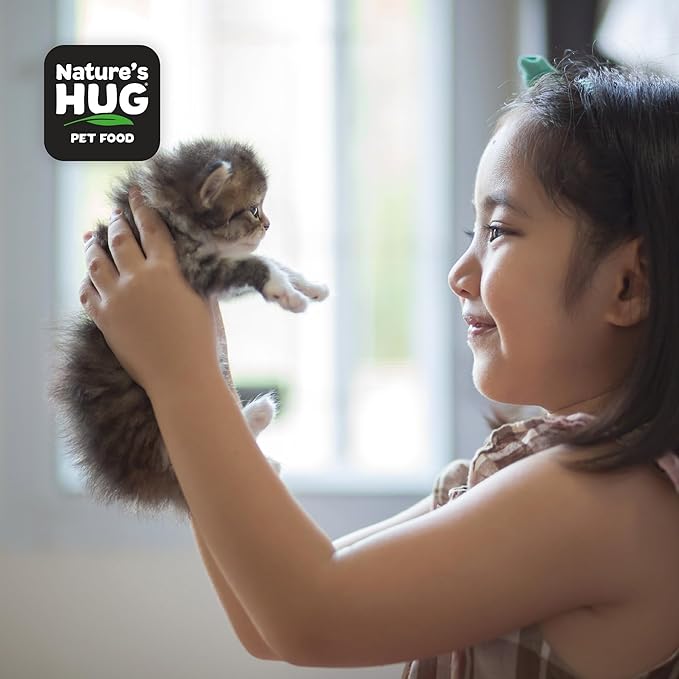 Nature's HUG Dry Cat Food, for Kitten-All Breeds, 4 lb. Bag, Just Like Chicken Recipe, Grain Free & Hypoallergenic, Supports Microbiome Health, Sustainable Complete Protein & Balanced Nutrition - PAWPICO