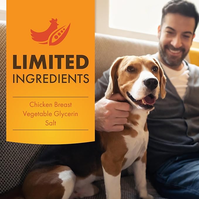 Dog Treats, Chicken Jerky for Dogs, Made with 100% Real Chicken Breast, 16 Ounces, Healthy, Easily Digestible, Long-Lasting, High Protein Dog Treat, Satisfies Dog's Urge to Chew (Pack of 1) - PAWPICO