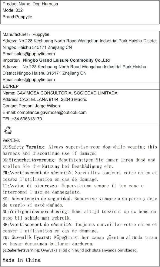 Puppytie No Pull XXS Puppy Harness with Multifunction Dog Leash,Soft Adjustable No Choke Escape Proof Pet Harness Vest,Silver Grey,XXS - PAWPICO