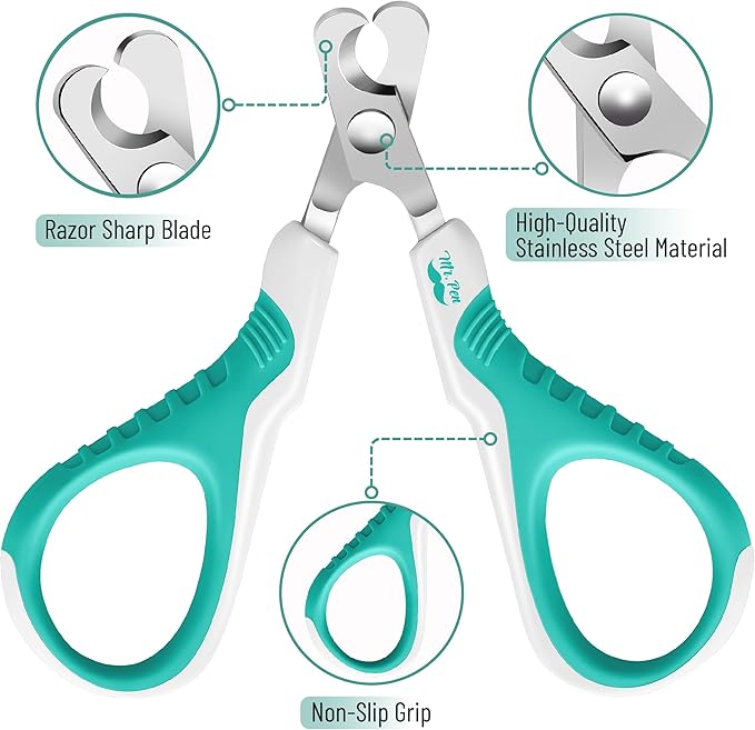 Mr. Pen- Cat Nail Clipper, Sky Blue Cat Nail Trimmer, Cat Nail Clippers, Cat Claw Clippers, Cat Clippers for Nails, Pet Nail Clippers, Kitten Nail Clipper, Small Dog Nail Clipper Cat Claw Trimmer - PAWPICO