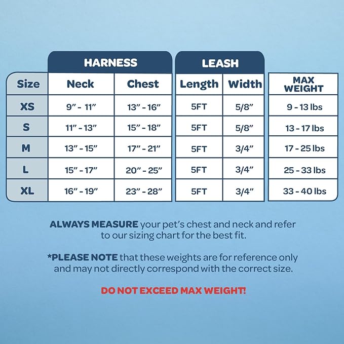 Best Pet Supplies Voyager Adjustable Dog Harness Leash Set with Reflective Stripes for Walking Heavy-Duty Full Body No Pull Vest with Leash D-Ring, Breathable All-Weather - Harness (Baby Blue), M BestPetSuppliesLLC