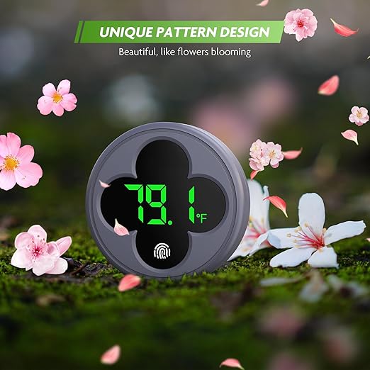 Aquarium Thermometer Digital, LED Fish Tank Thermometer Wireless Accurate Temperature Gauge to ±0.9℉, Aquarium Accessories for Fish Tank, Betta, Axolotl Tank or Aquatic, Replaceable Battery PAIZOO