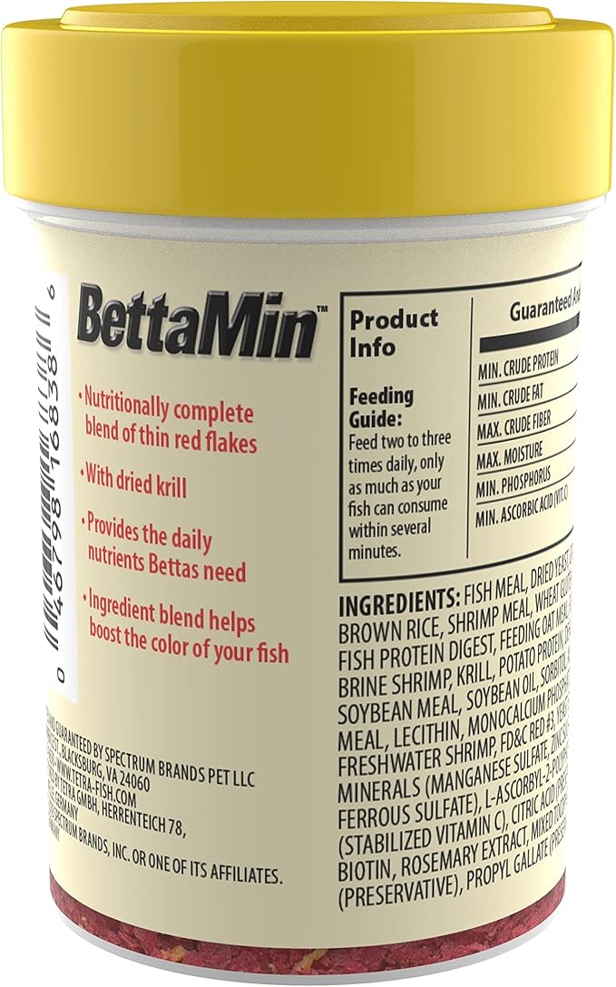 Tetra 16838 BettaMin Flakes, 0.81-Ounce,Blacks & Grays (Pack of 2) Tetra