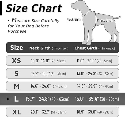 Eagloo Dog Harness for Large Dogs, No Pull Service Vest with Reflective Strips and Control Handle, Adjustable and Comfortable for Easy Walking, No Choke Pet Harness with 2 Metal Rings, Black, L GoExplorewithEagloo