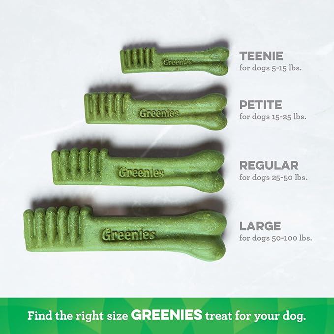 Greenies Regular Natural Dog Dental Treats, Sweet Potato Flavor, 12 oz. Pack (12 Treats) - PAWPICO