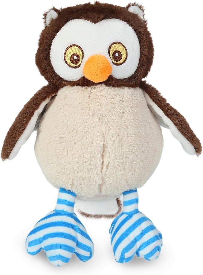 DODODOLA Dog Toys Stuffed OWL Dog Toy Plush Animals Chew Toy Soft Squeaky Puppy Toys Dog Gift Toys for Small Medium Big Large Dogs Pet - PAWPICO