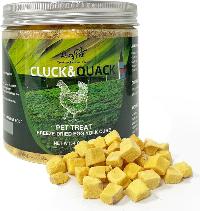 Freeze-Dried Egg Yolk Training Raw Single Ingredient Cat Treats, Solve Pet's Picky Eating Problem(Egg Yolk) - PAWPICO