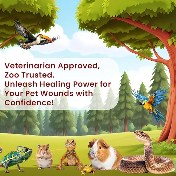 F10 Antiseptic Barrier Ointment for Reptiles, Birds, Small Animals & Exotic Animals, Natural Wound Healing Ointment for Pet, Relieves Pain & Prevents Infection - 500g F10