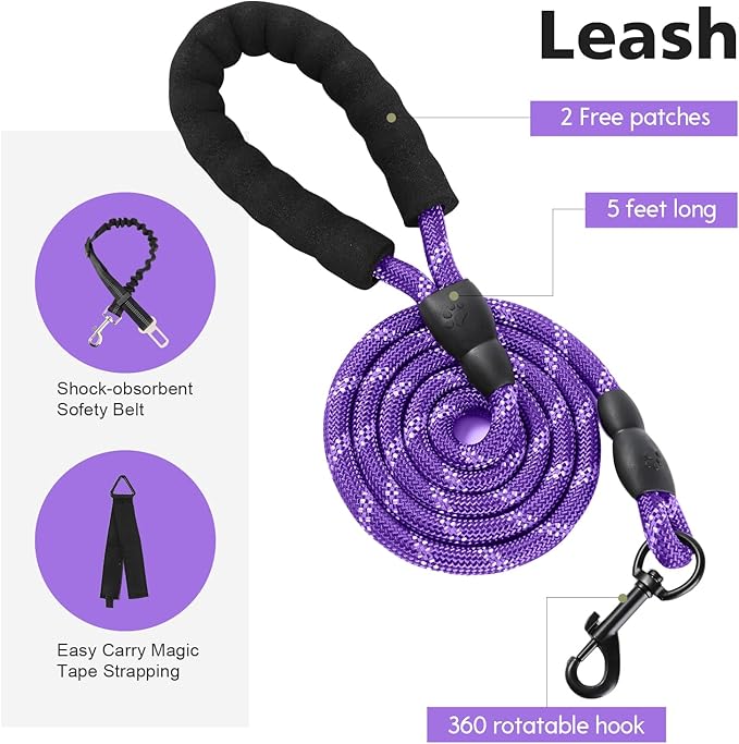 No Pull Tactical Dog Harness for Medium Dogs, Escape Proof Molle Dog Vest Harness and Leash Set, Adjustable Military Service Dog Harness with Handle for Medium Large Dogs(M:28"-31" Chest) Yungaspy