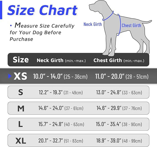 Eagloo Small Dog Harness No Pull, Service Vest with Reflective Strips and Control Handle, Adjustable and Comfortable for Easy Walking, No Choke Pet Harness with 2 Metal Rings, Blue, XS GoExplorewithEagloo