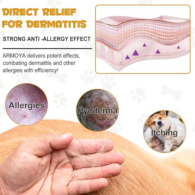 Allergy Relief Drops for Dogs - Allergy and Immune - Immune Support Supplement - Dog Supplement - Natural Pet Supplement for Dog Allergy Relief with Turmeric & Milk Thistle PAWPICO