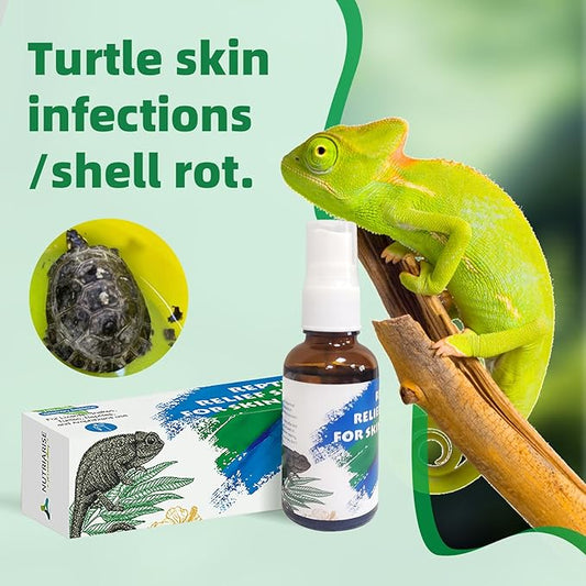 Reptile Wound Care Spray, Lizard & Snake Skin Repair, Relief Support for Reptile Skin Issues, Sores, Shedding, Scale Rot 1 fl oz NUTRIARISE