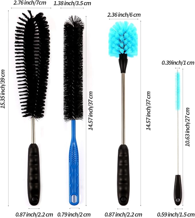 11 in 1 Fish Tank Aquarium Cleaning Brush Kit,Aquarium brushSutiable for Acrylic Fish Tank, and Plastic Fish Tank,Glass Fish Tank,Non Rusting,Fish Tank Cleaning Tools Suseg