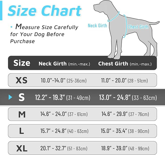 Eagloo Dog Harness for Large Dogs, No Pull Service Vest with Reflective Strips and Control Handle, Adjustable and Comfortable for Easy Walking, No Choke Harness with 2 Metal Rings, Pink & Blue, S GoExplorewithEagloo