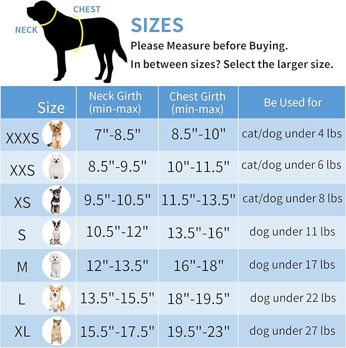 AIITLE Small Harness for Puppy with A Leash - Spring Dog Vest Harness with Super Breathable Mesh, Reflective No-Pull Pet Harness for Outdoor Walking, Camping for Small Dogs, Cats Pure Blue XXS AIITLE-FORPETSBETTERLIFE