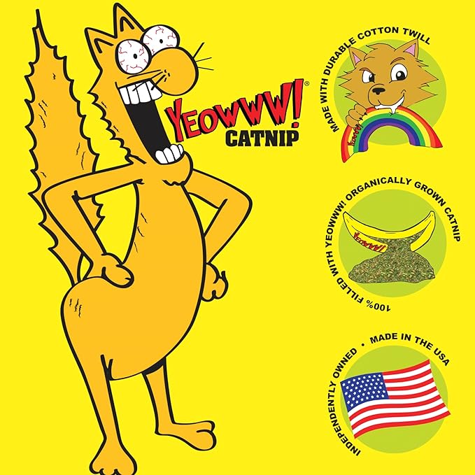Yeowww! Catnip Toy, Yellow Banana - PAWPICO