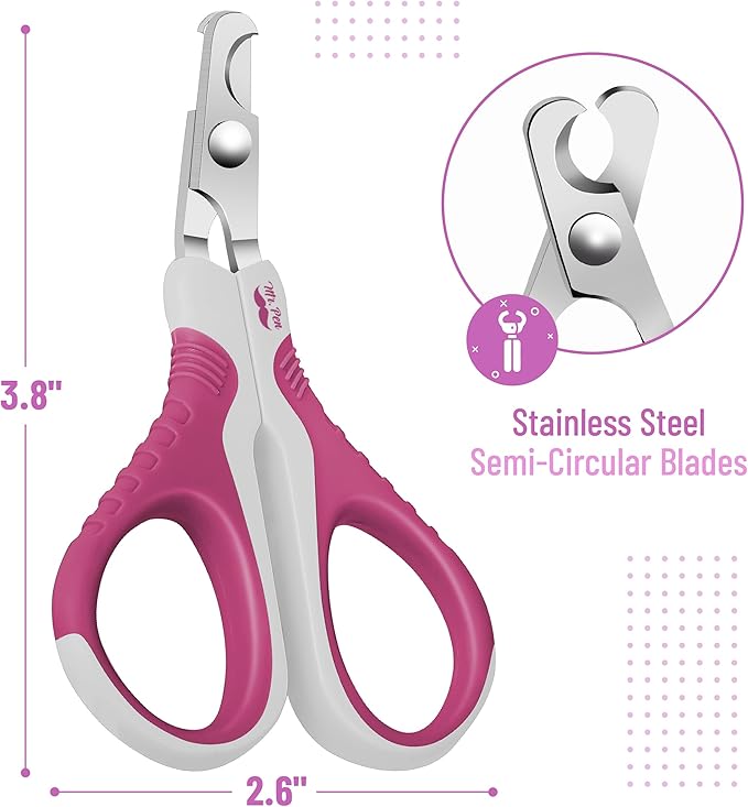 Mr. Pen- Cat Nail Clipper, Violet, Cat Nail Trimmer, Cat Nail Clippers, Cat Claw Clippers, Cat Clippers for Nails, Pet Nail Clippers, Kitten Nail Clipper, Small Dog Nail Clipper Cat Claw Trimmer - PAWPICO