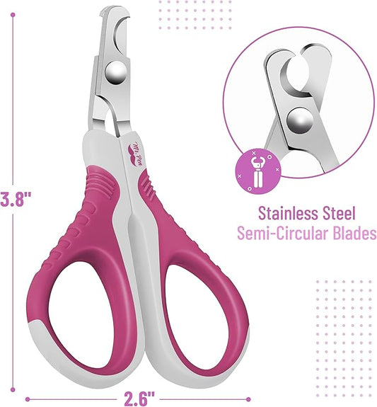Mr. Pen- Cat Nail Clipper, Violet, Cat Nail Trimmer, Cat Nail Clippers, Cat Claw Clippers, Cat Clippers for Nails, Pet Nail Clippers, Kitten Nail Clipper, Small Dog Nail Clipper Cat Claw Trimmer - PAWPICO