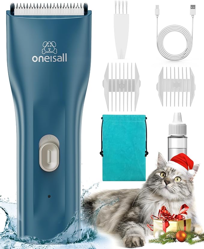 oneisall Pet Clipper for Cat Matted Hair, Pet Shaver for Cats Quiet Pet Hair Clippers Cordless Cat Clippers for Matted Hair Cat Clippers for Long Hair - PAWPICO