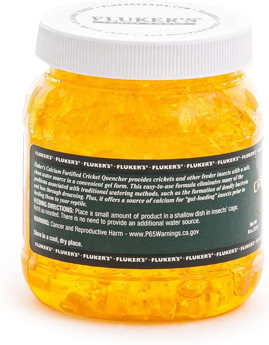Fluker's Cricket Quencher Calcium Fortified, Easy to Use Gel Formula, 8 oz Flukers