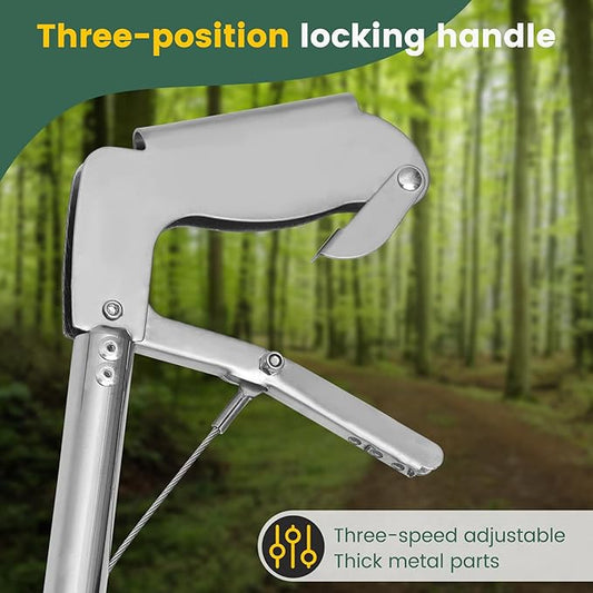 47 Inch Folding Snake Grabber Tool, Extra Long Snake Tongs for Extra Safety, Snake Grabber is Made of Stainless Steel for Corrosion Resistance, High Load Capacity, Easy to Clean and Maintain Puzau