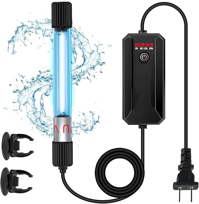 13W Timer Aquarium Clean Light Algae Clear Green Bloom Clean Fish Tank Water Clean Lamp for Sump Pond Filter Tank JackSuperAquariumPetsFocus
