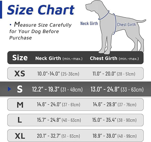 Eagloo Dog Harness for Large Dogs, No Pull Service Vest with Reflective Strips and Control Handle, Adjustable and Comfortable for Easy Walking, No Choke Harness with 2 Metal Rings, Blue & Orange, S GoExplorewithEagloo