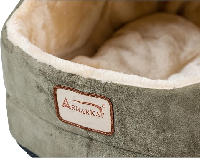 Armarkat Laurel Green Cat Bed Size, 18-Inch by 14-Inch - PAWPICO