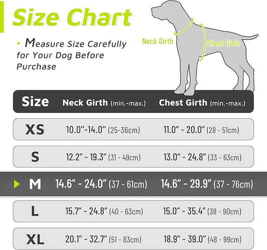 Eagloo Dog Harness Medium Sized Dog, No Pull Service Vest with Reflective Strips and Control Handle, Adjustable and Comfortable for Easy Walking, No Choke Pet Harness with 2 Metal Rings, Green, M GoExplorewithEagloo