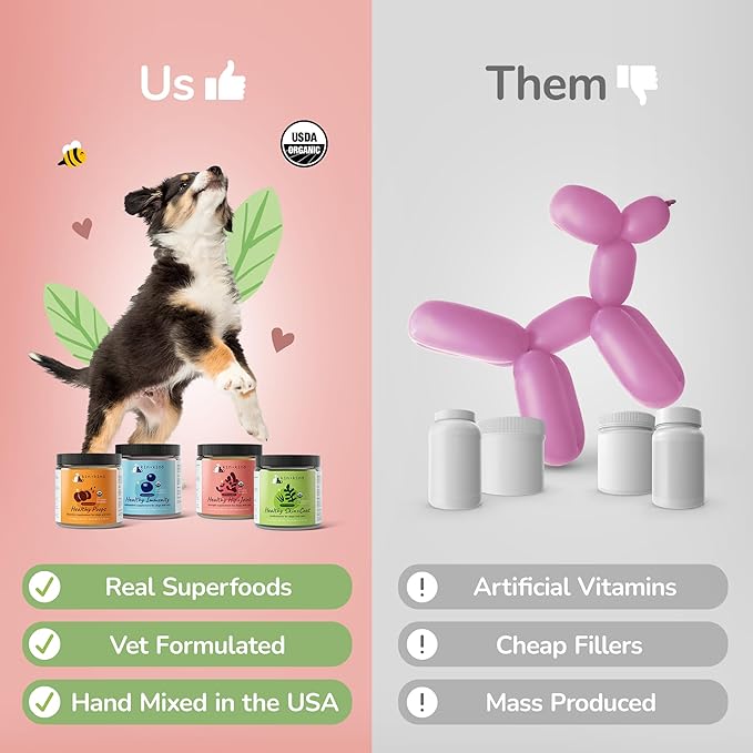 Organic Coconut Oil Pet Supplement for Dogs and Cats - Safe, Natural Skin and Coat Support with Cold Pressed Extra Virgin Coconut Oil - Itchy Skin, Dry Cracked Noses & Dry Skin Treatment - Made in USA kinkind