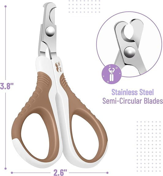 Mr. Pen- Cat Nail Clipper, Brown, Cat Nail Trimmer, Cat Nail Clippers, Cat Claw Clippers, Cat Clippers for Nails, Pet Nail Clippers, Kitten Nail Clipper, Small Dog Nail Clipper, Cat Claw Trimmer - PAWPICO