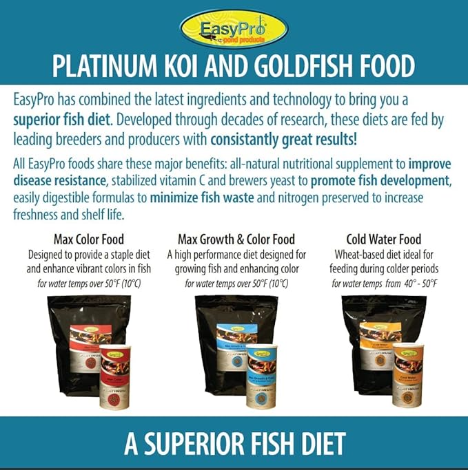 EasyPro PC5 Platinum Koi & Goldfish Food, 5 lb EasyProPondProducts