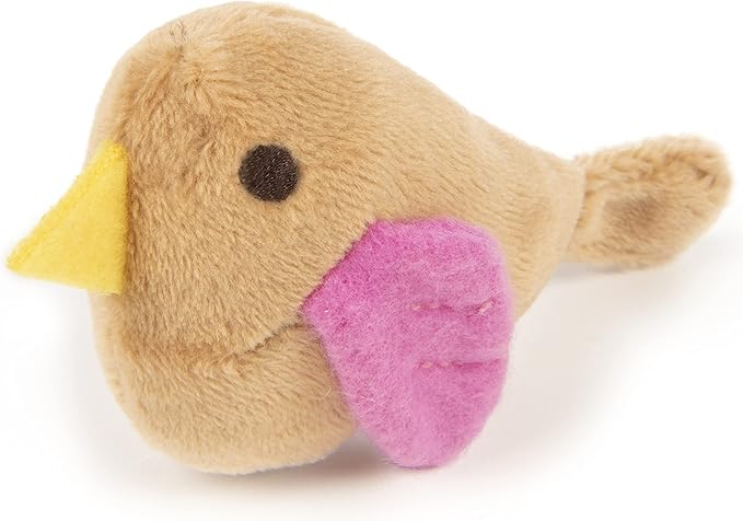 SmartyKat Chickadee Chirp Electronic Sound Cat Toy, Contains Catnip, Battery Powered - Light Brown, One Size - PAWPICO