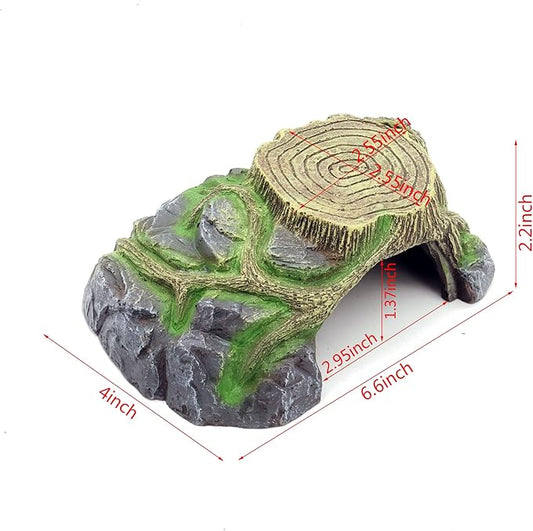 Small Reptile Cave Hide Reptile Hides and Caves Snake Toad Frog Turtle House JIHAQUA