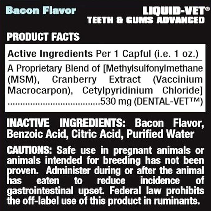Advanced Teeth & Gums Supplements for Dogs | Dental Care for Dogs | Oral Mouth Care | Tartar + Plaque + Gingivitis Liquid-Vet+by+COOL+PET+Holistics