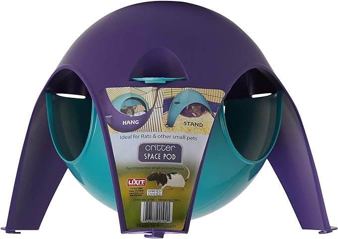 Lixit Igloos and Hideaways for Guinea Pigs, Rats, Mice, Hamsters, Gerbils and Other Small Animals (Assorted, Large Space Pod) Lixit