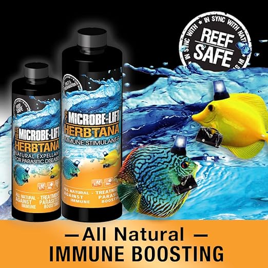 MICROBE-LIFT HERB08 Herbtana for Freshwater and Saltwater Home Aquariums and Fish Tanks, 8 Ounces Microbe-Lift