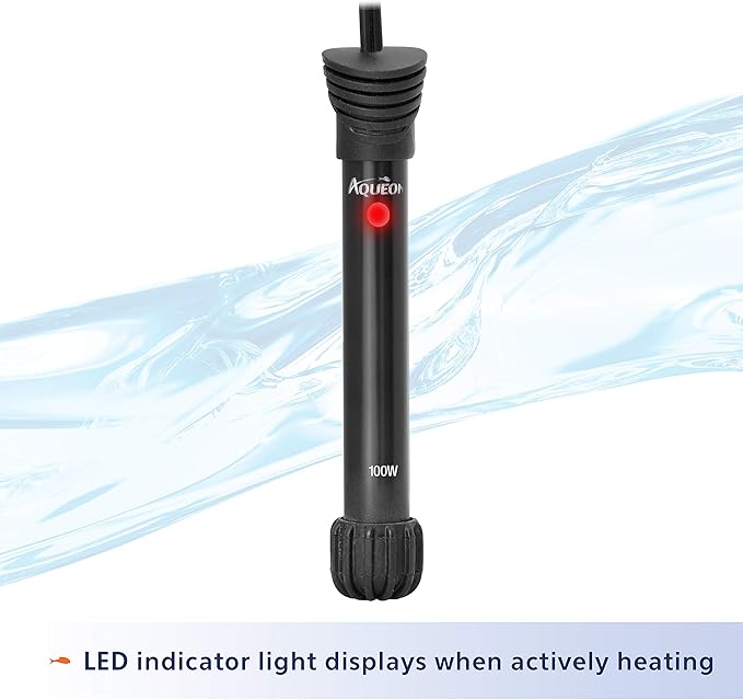 Aqueon Aquarium Fish Tank Preset Heater For Up To 40 Gallons, 100 Watts Aqueon