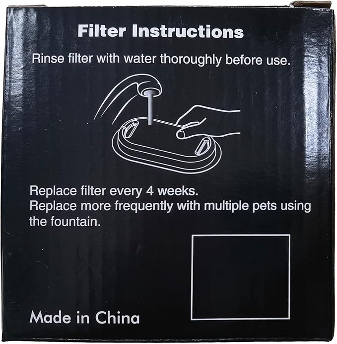 Pet Fountain Filter Replacement: 16 Cat Water Fountain Filters Replacement - 8 Pieces Filters + 8 Pieces Sponges for Pet Water Fountain - Cat Filters for Cat Water Fountain H1 (67oz/2L) - PAWPICO