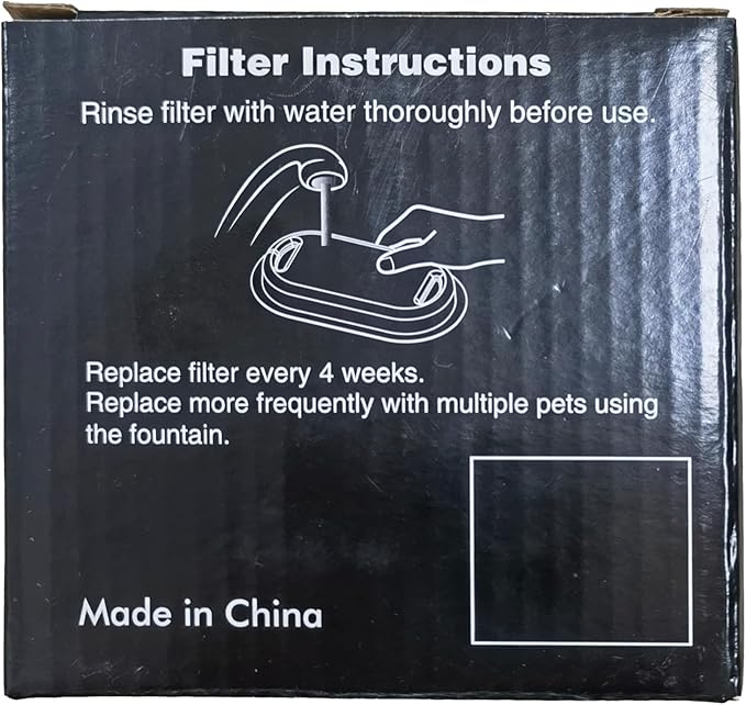 Cat Fountain Filter Replacement: 12 Cat Water fountain Filter - 6 Pieces Filters + 6 Pieces Sponges for Cat Fountains - Pet Water Fountain Filters for Cat Water Fountain H1 (67oz/2L) - PAWPICO