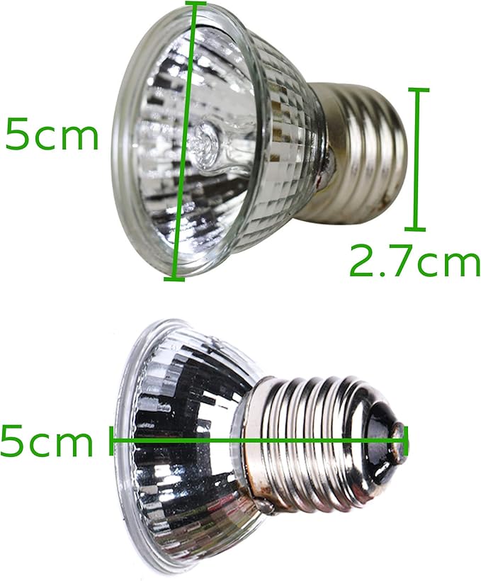 CALPALMY 4-Pack 75W UVA+UVB Bulbs | Heat and Light for Reptiles and Amphibian Tanks, Terrariums and Cages | Works with Various Lamp Fixtures CalPalmy