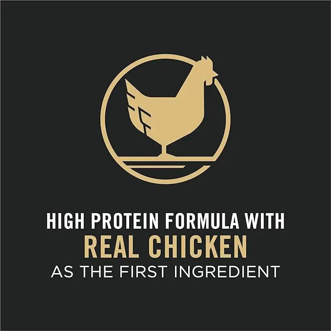 Purina Pro Plan High Protein Dog Food With Probiotics for Dogs, Shredded Blend Chicken & Rice Formula - 18 lb. Bag - PAWPICO