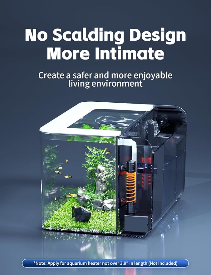 Betta Fish Tank, 2.5 Gallon Aquarium Kit with Filter, Light, Self Cleaning, Oxygenation, Small All in One Starter Fish Tank for Goldfish, Guppy, Shrimp, Desktop, Acrylic REDTAILFISH