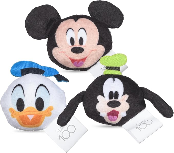 3 Piece Jingle Ball Cat Toys, 1.5in | Disney Cat Toys | Mickey Mouse, Goofy, and Donald Duck Cat Ball Toys with Bells and Catnip for Cats Inspired by Mickey and Friends - PAWPICO