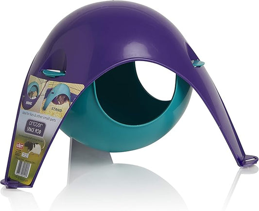 Lixit Igloos and Hideaways for Guinea Pigs, Rats, Mice, Hamsters, Gerbils and Other Small Animals (Assorted Pack of 2, Large Space Pod) Lixit