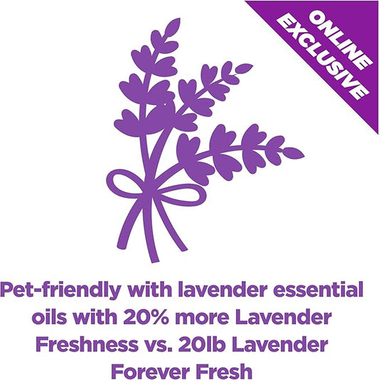 Arm & Hammer Forever Fresh Clumping Cat Litter Lavender, MultiCat 18lb With 20% More Lavender Freshness, Pet Friendly With Essential Oils - PAWPICO