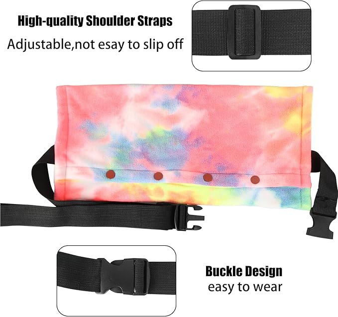 Bearded Dragon Carrier and Leash Harness with Wings, Small Animal Sling Carrier and Reptile Carrier, Lizard Adjustable Harness and Sling Bag for Outdoor Travel Walking Rest Esmorah
