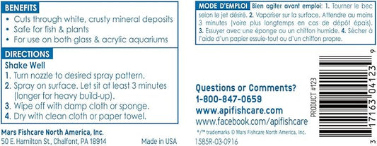 API SAFE & EASY Aquarium Cleaner Spray 8-Ounce Bottle API