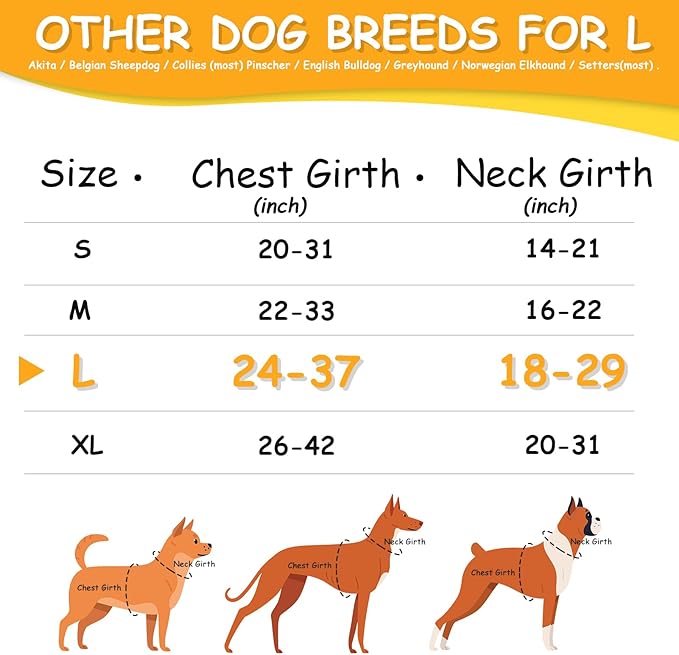 AUROTH Dog Harness for Large Dogs, Dog Vest Harness Large Size Dog, Large Dog Harness, No Pull Dog Harness for Large Dogs with Handle, Army Yellow L - PAWPICO