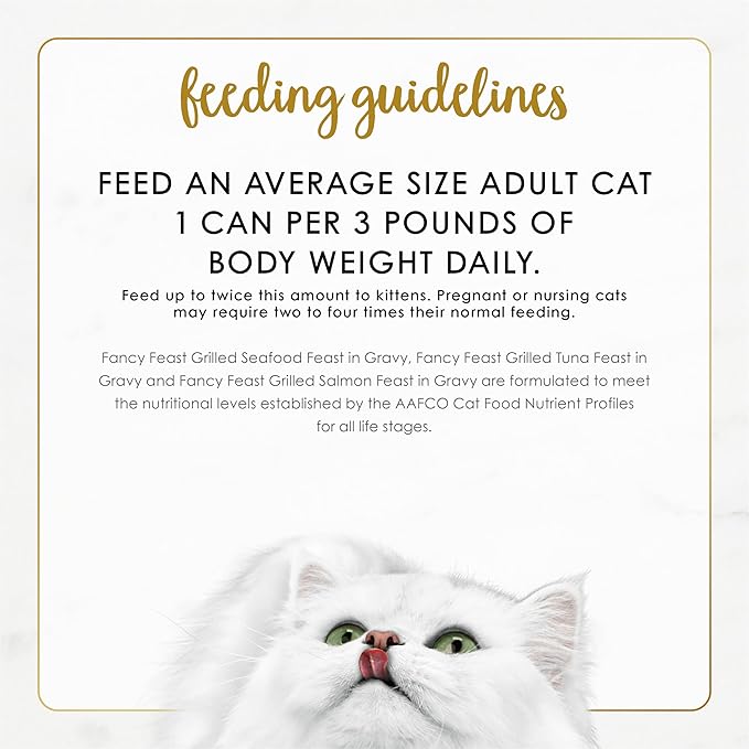 Purina Fancy Feast Grilled Wet Cat Food Seafood Collection in Wet Cat Food Variety Pack - (Pack of 24) 3 oz. Cans PurinaFancyFeast